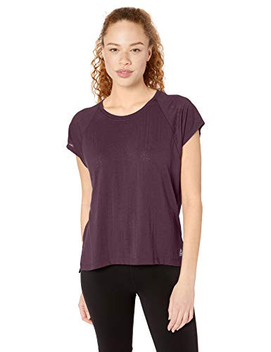 Reebok Women s Burnout Tee  Urban Violet  Small