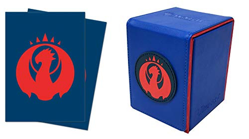 Guilds of Ravnica Izzet Deck Protector   Magnetic Alcove Deck Box Combo 100 Count for MTG
