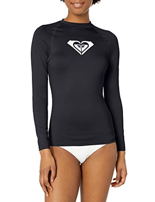 Roxy Junior s Whole Hearted Long Sleeve UPF 50 Rashguard  Anthracite 2020  L