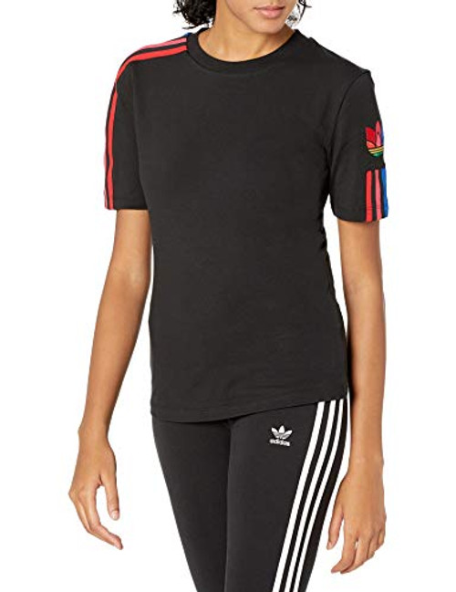 adidas Originals womens Tee Black-Multicolor Medium adidas Originals womens Tee Black-Multicolor Medium