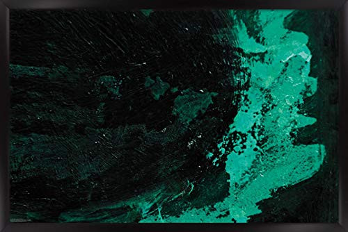 Trends International Urban - Green Splatter Wall Poster  14-725  x 22-375   Black Framed Version