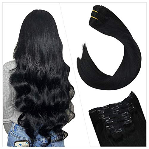 Ugeat Clip in Hair Extensions Human Hair 14 Inch Brazilian Human Hair Clip in Hair Extensions Jet Black 7PCS Clip on Extensions Double Weft 120g Human Hair Clip in Extensions Ugeat Clip in Hair Extensions Human Hair 14 Inch Brazilian Human Hair Clip in Hair Extensions Jet Black 7PCS Clip on Extensions Double Weft 120g Human Hair Clip in Extensions