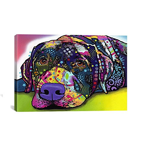iCanvasART Savvy Labrador Canvas Art Print by Dean Russo, 18 by 12-Inch
