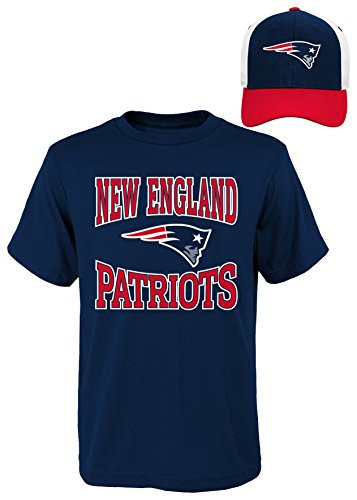 NFL New England Patriots Boys Outerstuff 3 Piece Short Sleeve Tee Set  Assorted Colors  Youth Large 12-14