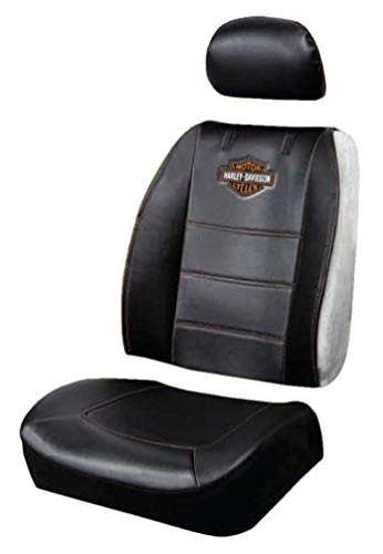Harley-Davidson Premium B S Sideless 3-Piece Seat Cover  Black  Single P8592
