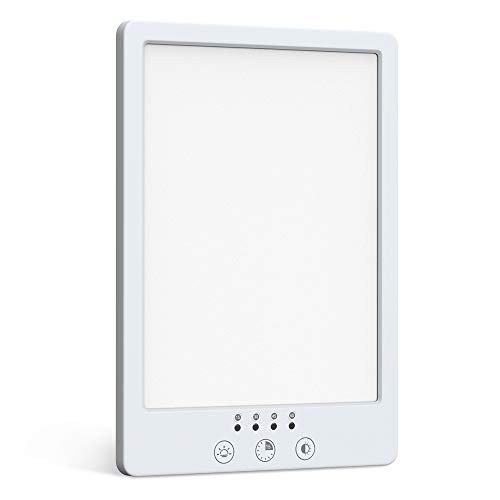 Light Therapy Lamp  WELTEAYO LED Bright White Therapy Light - UV Free 10000 Lux Brightness Timer Function with 3 Adjustable Brightness Levels Touch Control for Home Office Use