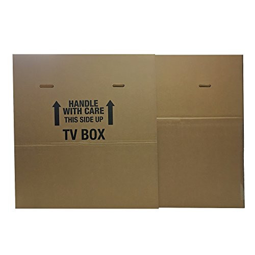 UBOXES TV Moving Box Fits up to 70  Plasma  LCD  or LED TV- Box Size 72x8x42