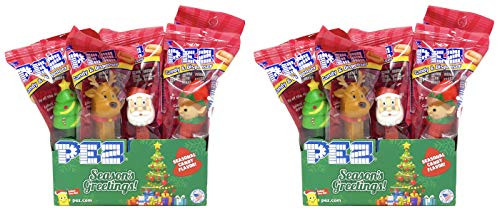 PEZ Christmas Winter Candy Dispensers Individually Wrapped PEZ Candy and Dispensers 24 Pack