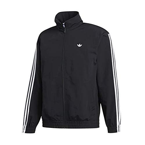 adidas Originals Men s Shadow Trefoil Windbreaker Black-White X-Small