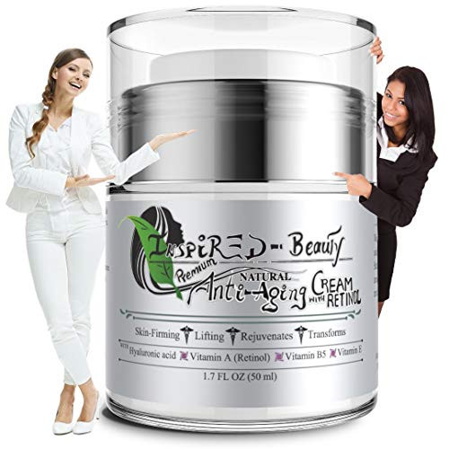 Inspired-Beauty Premium Natural Anti-Aging Face Cream with Retinol - Day and Night Skin care Wrinkle Repair Moisturizer for Women   Men
