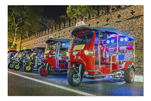 Thailand - Traditional Thai Taxi Tuk Tuk 9025682 Premium 1000 Piece Jigsaw Puzzle for Adults  19x27