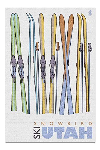 Skis in Snow - Snowbird  Utah 24379 19x27 Premium 1000 Piece Jigsaw Puzzle for Adults