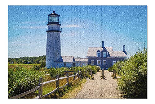 The Highland Light Lighthouse in Cape Cod National Seashore  Massachusetts 9013091 Premium 1000 Piece Jigsaw Puzzle for Adults  19x27