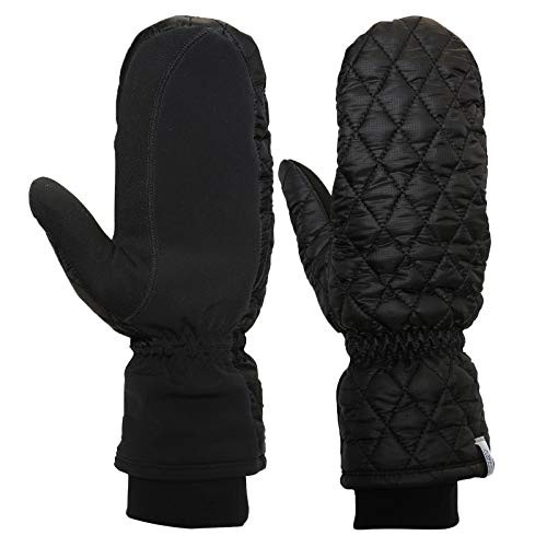 TrailHeads Touchscreen Quilted Running Mittens for Women   Insulated Hand Protection Small