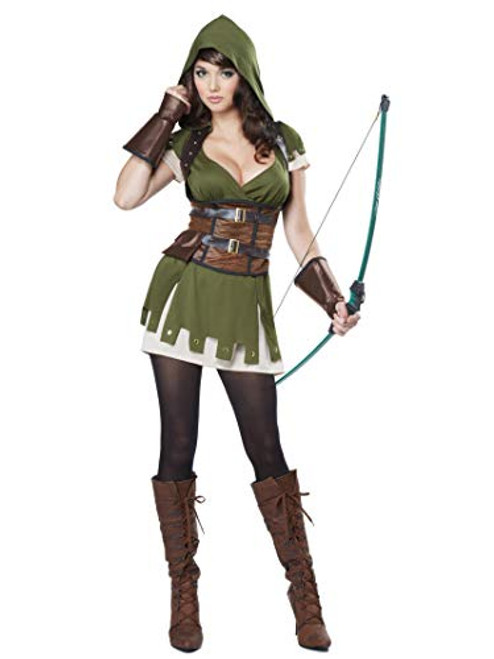 California Costumes Women s Lady Robin Hood  Olive-Brown  Medium