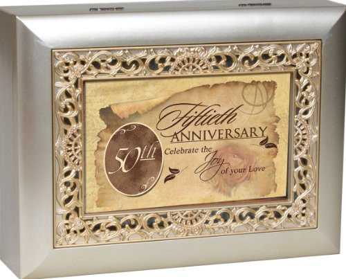Cottage Garden 50th Anniversary Silvertone Gold Inlay Jewelry Music Box Plays Unchained Melody Cottage Garden 50th Anniversary Silvertone Gold Inlay Jewelry Music Box Plays Unchained Melody