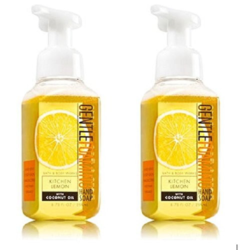 Bath and Body Works Gentle Foaming Hand Soap, Kitchen Lemon 8.75 Ounce  (2-Pack)