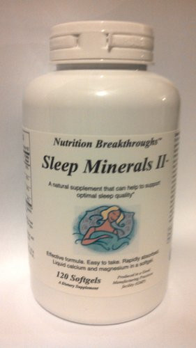 Sleep Minerals II  Effective Natural Sleep Aid for Insomnia- Fall Asleep Faster- Sleep Better- 1 Bottle- 120 Softgels-