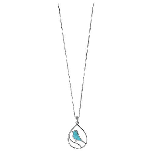 Boma Jewelry Sterling Silver Turquoise Bird Necklace 16 inches Boma Jewelry Sterling Silver Turquoise Bird Necklace 16 inches