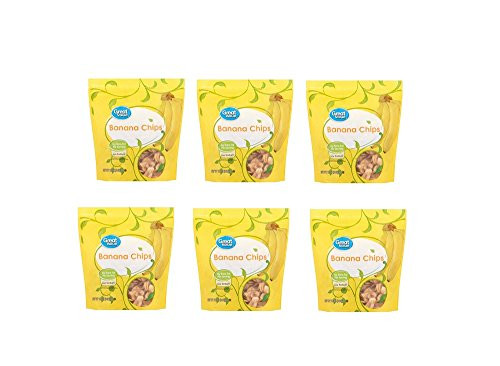 Great Value All Natural Banana Chips  12 oz Pack of 6