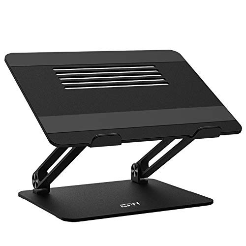 Adjustable Laptop Stand  EPN Laptop Riser with Heat-Vent to Elevate Laptop  Aluminum Notebook Holder Compatible for MacBook Pro-Air  Surface Laptop  Dell XPS  HP  Samsung  Lenovo  and Other 11-17-3 In