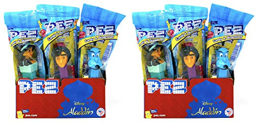 Pez Aladdin Dispensers Individually Wrapped Candy and Dispensers 24 Pack
