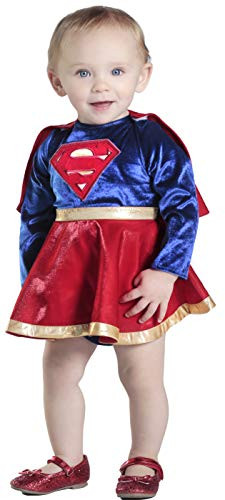 Princess Paradise Baby Girls  Supergirl Costume Dress and Diaper Cover Set  As Shown  18M-2T