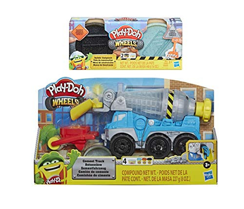 Play Doh Wheels Cement Truck Toy  Play Doh Wheels Buildin  Compound - Pavement   Cement