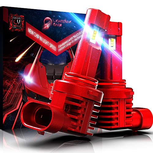 LIGHTENING DARK 9005 HB3 LED Headlight Bulb  Super Bright 12000Lm 6500K Cool White All-in-one Conversion Kit - Instant Installaion