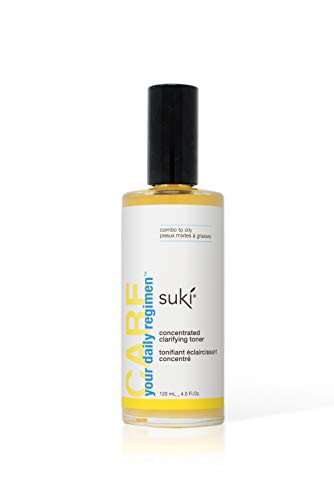Suki Skincare Concentrated Clarifying Toner - With High-Potency Rose Concentrate  Vitamin C   Salicylic Acid - Balances Facial Oil  pH    bacterial Production - 120 ml