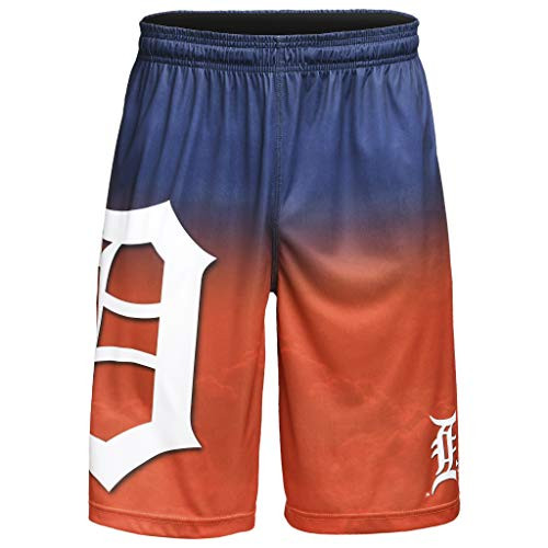 MLB Detroit Tigers Mens Gradient Big Logo Training Shortgradient Big Logo Training Short  Team Color  XX-Large