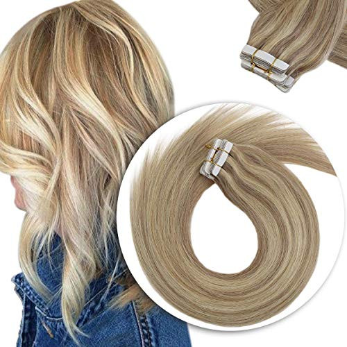Sunny Dark Ash Blonde Tape in Hair Extensions Human Hair Blonde Highlight Tape in Hair Extensions 24inch Tape in Remy Real Human Hair Extensions 10pcs 25g Sunny Dark Ash Blonde Tape in Hair Extensions Human Hair Blonde Highlight Tape in Hair Extensions 24inch Tape in Remy Real Human Hair Extensions 10pcs 25g
