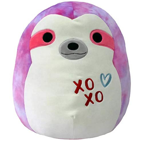 Squishmallows 16  Soft Plush Toy Pillow Valentines Tie Dye Sloth Sharie