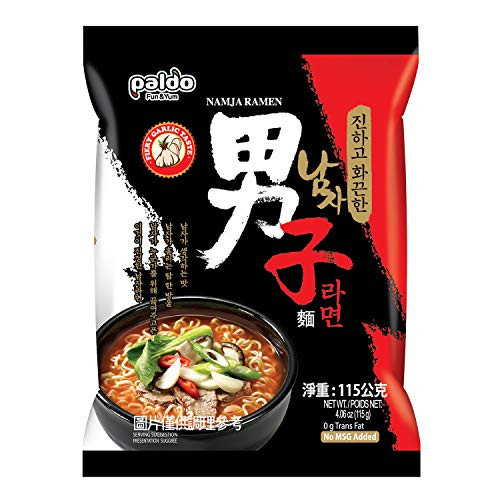 Paldo Fun Yum Namja Ramen Hot Spicy Instant Noodles Pack of 20 Fiery Garlic Flavored Broth Best Oriental Style Korean Ramyun Spicy Ramen Challenge K-Food ?? ???? Family Pack 115g x 20 Paldo Fun Yum Namja Ramen Hot Spicy Instant Noodles Pack of 20 Fiery Garlic Flavored Broth Best Oriental Style Korean Ramyun Spicy Ramen Challenge K-Food ?? ???? Family Pack 115g x 20