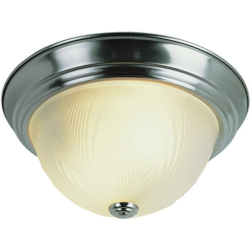 Trans Globe Lighting LED-58802 BN Del Mar Traditional Flushmount, 15", Indoor Brushed Nickel