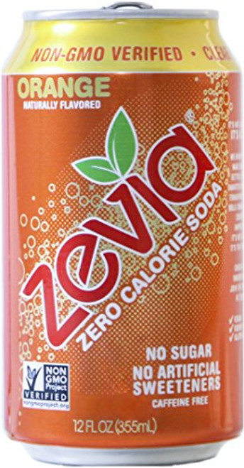 Zevia All Natural Soda Orange 12-Ounce Cans Pack of 24 12 Fl Oz Pack of 24 Zevia All Natural Soda Orange 12-Ounce Cans Pack of 24 12 Fl Oz Pack of 24