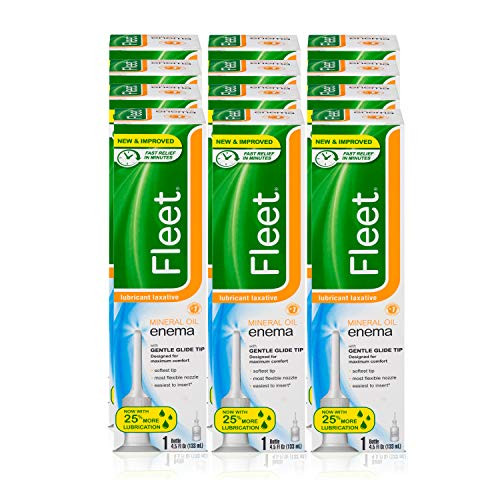 Fleet Laxative Mineral Oil Enema for Constipation 45 fl oz 1 Bottle 12 Pack Warehousesoverstock