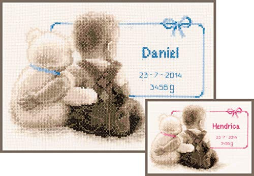Vervaco Counted Cross Stitch Kit My Favorite Teddy 10-4  x 7-2