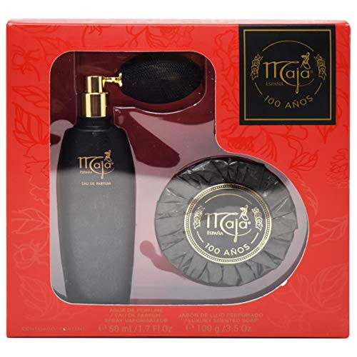Myrurgia Maja For Women Set Limited Edition for its 100th Anniversary- Fragrance 1-7 oz  Soap 100 gr