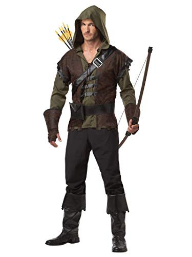 California Costumes Men s Robin Hood Adult  Olive-Brown  Small