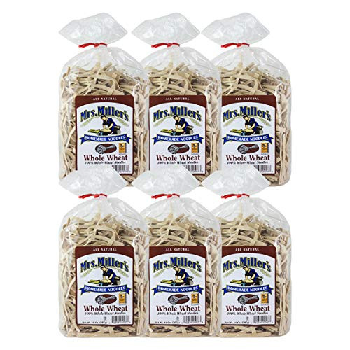 Mrs- Miller s Homemade Noodles Whole Wheat All Natural Cholesterol Free 14 OZ Pack of 6 Mrs- Miller s Homemade Noodles Whole Wheat All Natural Cholesterol Free 14 OZ Pack of 6