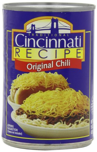 Cincinnati Recipe Chili with Meat  15-Ounce Pack of 6
