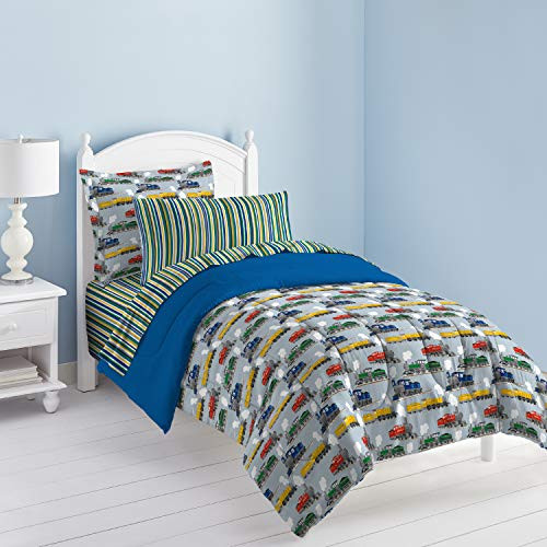 Dream Factory Trains Ultra Soft Microfiber Boys Comforter Set Blue Full Dream Factory Trains Ultra Soft Microfiber Boys Comforter Set Blue Full
