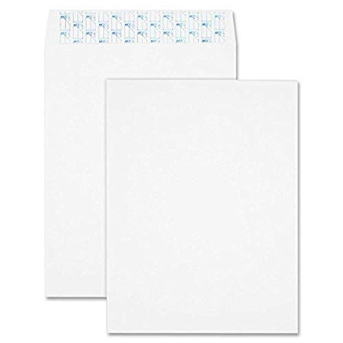 Sparco Tyvek Open-End Envelope  Plain  9 x 12 Inches  100 per Box  White SPR19756