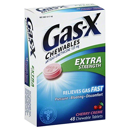 Gas-X Extra Strength Chewable Cherry Creme Gas Relief  48 Count  Pack of 3