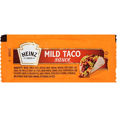 Heinz Mild Taco Sauce Single Serve Packet 0-3 oz Packets  Pack of 200