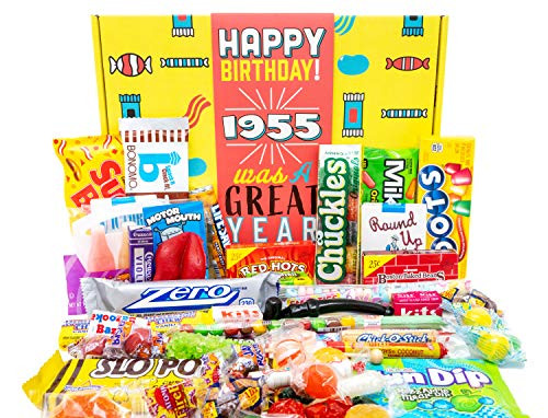 Woodstock Candy ~ 1955 65th Birthday Gift Box of Retro Nostalgic Candy Assortment from Childhood for 65 Year Old Man or Woman Born 1955 Woodstock Candy ~ 1955 65th Birthday Gift Box of Retro Nostalgic Candy Assortment from Childhood for 65 Year Old Man or Woman Born 1955