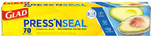 Glad Press n Seal Food Plastic Wrap - 70 Square Foot Roll  12 Rolls-Case 70441