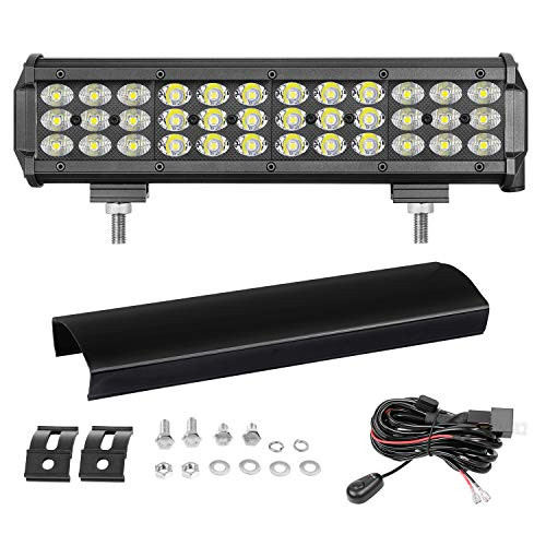 Wayup LED Light Bar 12 Inch 108W Triple Row LED Driving Lights with Wiring Harness Off Road LED Light Bar Spot Flood Combo Beam LED Fog Light for Trucks Jeep ATV SUV UTV Boat Wayup LED Light Bar 12 Inch 108W Triple Row LED Driving Lights with Wiring Harness Off Road LED Light Bar Spot Flood Combo Beam LED Fog Light for Trucks Jeep ATV SUV UTV Boat