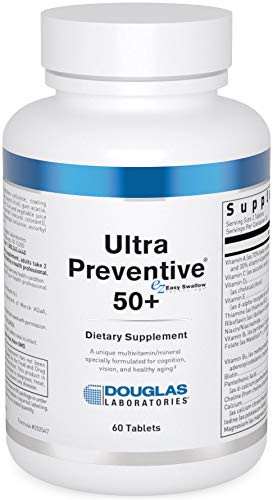 Douglas Laboratories - Ultra Preventive 50 - Unique Multivitamin and Mineral Supplement Formulated for Cognition  Vision  and Healthy Aging - 60 Tablets